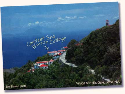 Saba postcard